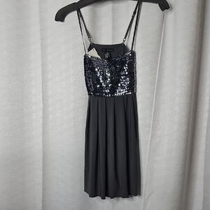 Urban Behavior Gray Sequin Mini Dress